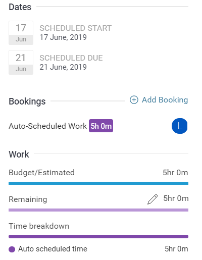 Auto scheduled dates 123