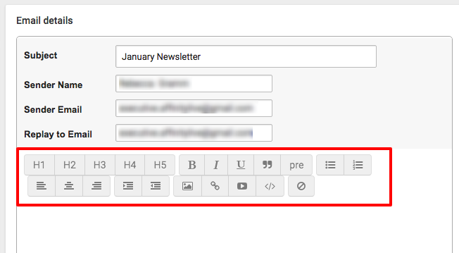 accelo.Add Communication Email details