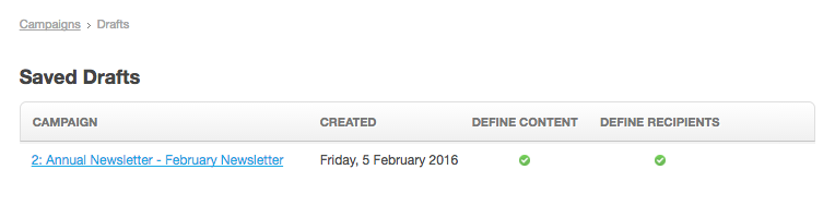accelo.Create and send campaigns Campaign Monitor