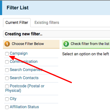accelo.Edit Campaign Contact Targets